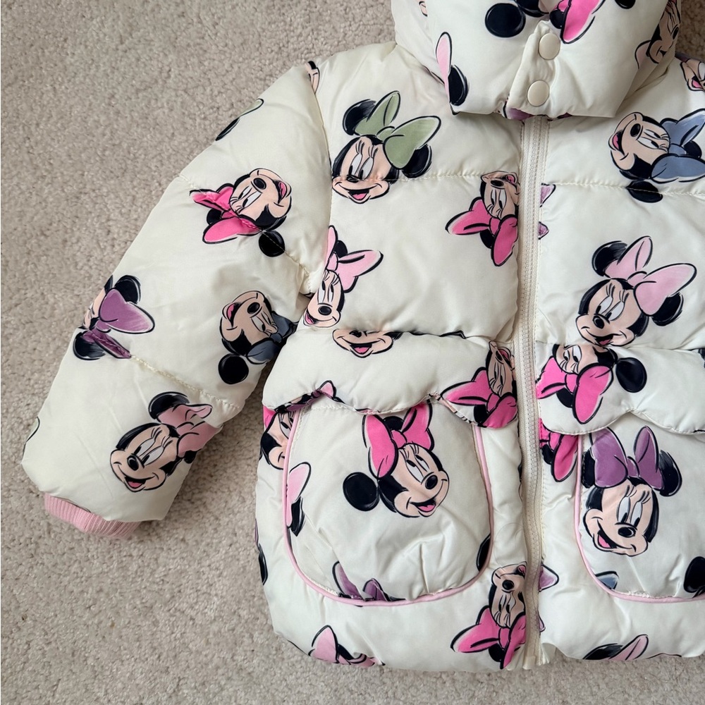 Disney at Primark Minnie Mouse Puffer Jacket - Picture 2 of 13
